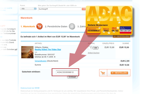 ADAC-Rabatt einl�sen