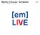Michael Wollny; Eva Kruse; Eric Schaefer: (em) Live (JazzBaltica, Salzau 4.7.2010), CD