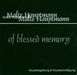 Malte Hauptmann: Of Blessed Memory, CD