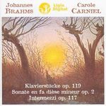 Johannes Brahms (1833-1897): Klaviersonate Nr.2 op.2, CD