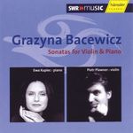 Grazyna Bacewicz (1909-1969): Sonaten für Violine & Klavier Nr.2-5, 2 CDs