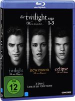 Twilight-Saga 1-3 (Twilight / New Moon/ Eclipse) (Blu-ray), 3 Blu-ray Discs