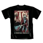 Johnny Cash: Nashville Poster (Größe L), T-Shirt