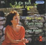 Johann Christian Bach (1735-1782): Vauxhall Songs, CD