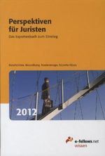 Perspektiven für Juristen 2012, Buch