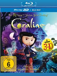 Coraline (Blu-ray + Blu-ray 3D + DVD), 2 Blu-ray Discs