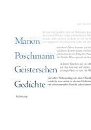 Marion Poschmann: Geistersehen, Buch