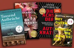 Vier Buchcover von Büchern, die 2024 eine Buchpreis erhalten haben