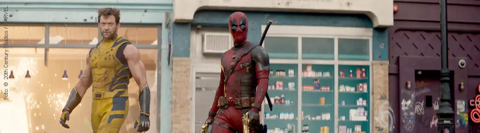 »Deadpool &amp; Wolverine« mit Hugh Jackman als Wolverine und Ryan Reynolds als Deadpool