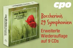 Boccherinis 29 Symphonien – Erweiterte Wiederauflage zum günstigen Preis, 9 CDs