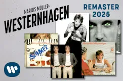 Texte: Marius Müller-Westernhagen, Remaster 2025. Verschiedene Albumcover des Künstlers in einem Collagenstil.