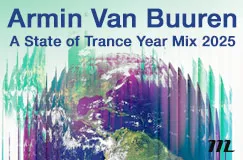 Armin Van Buuren, A State of Trance Year Mix 2025. Bunte, abstrakt verzerrte Darstellung der Erde.
