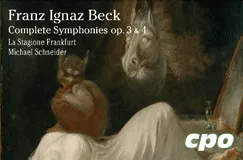 „Franz Ignaz Beck, Complete Symphonies op. 3 & 4, La Stagione Frankfurt, Michael Schneider.“ Eine düstere Illustration.