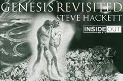 „GENESIS REVISITED“ und „STEVE HACKETT“ oben, „INSIDE OUT music“ Logo. Zwei Figuren, Natur- und Tiermotive, surreal.