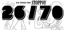 „DIE SONGS VON STOPPOK 26/70“ auf schwarzer Schrift, mit kunstvollen Linien und Ornamenten im Hintergrund.