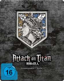 Tetsuro Araki: Attack on Titan Staffel 1 (Gesamtausgabe) (Blu-ray im Steelbook), BR