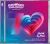 „Eurovision Song Contest Vienna 2026“, Text „United by Music“. Farbverlauf und Herzform in Blau und Pink.