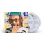 "Rock of the Westies", "Elton John". Ein lächelnder Mann mit Hut und Sonnenbrille, zwei CDs im Hintergrund.
