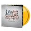 Text: "LYNYRD SKYNYRD COLLECTED". Ein Albumcover mit amerikanischer Flagge in den Buchstaben und zwei gelben Schallplatten.