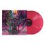 "Mastodon", "Marrow Deep". Lebendige, mystische Illustration: farbenfrohe Figuren, Totenschädel, Schallplatten in Pink.