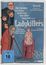 "Ladykillers" mit Alec Guinness, Cecil Parker. Illustration mit Figuren, älterer Dame auf Kisten, Vogel. FSK 16.