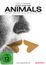 Text: "Stadt Land Tier", "Animals", "FSK ab 12". Illustration: Ein menschliches Profil, Schnabel-ähnliches Element.