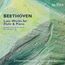 "BEETHOVEN. Late Works for Flute & Piano. National Airs with Variations, Op. 105 & Op. 107. Johannes Hustedt | Sontraud Speidel." Hintergrund: abstrakte Textur in Grün- und Blautönen.