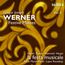 Titel: Gregor Joseph Werner, Festive Masses. Künstler: Harer, Potter, Mammel, Haupt. Vol. 5, la festa musicale. Hintergrund: Goldene Ornamente auf braunem Grund.