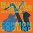 "BILL EVANS, ROBBEN FORD, DARRYL JONES, KEITH CARLOCK, COMMON GROUND" in großen Buchstaben. Gitarre und Saxophon Silhouetten.