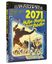 "2071 Mutant-Bestien gegen Roboter" in gelb-blauer Schrift auf einem Science-Fiction-Cover mit futuristischer Szenerie.