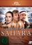 Titel: Das Geheimnis der Sahara. Darsteller: James Farentino, Andie MacDowell, Michael York. Oben ein Logo.