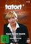 „Tatort“ oben, „Team Baden-Baden, Hanne Wiegand, Gesamtedition, alle 8 Fälle von 1981-1988“ unten. Frau in Anzug.