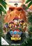 "Ein dino-starkes Abenteuer", "PAW Patrol: Der Dino Film", "Nur im Kino". Fröhliche Hundfiguren mit Dinosauriern und bunten Fahrzeugen.