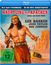HÄUPTLING DER APACHEN, Blu-ray, FSK ab 12. Illustration mit Krieger in rotem Gewand, Frau und Landschaft im Hintergrund.