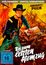 „Bis zum letzten Atemzug“, „DVD-PREMIERE“. Cowboy mit Revolver, Indianer im Hintergrund, intensives Farbschema.
