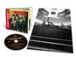 "Best! Beatles Vol. 1" Albumcover mit Foto der Band, CD mit Titeln und Schwarz-Weiß-Fotografie eines Konzerts.
