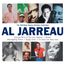 "AL JARREAU" in großen Buchstaben, darüber und darunter kleine Texte. Collage mit vielen Fotos eines Mannes.