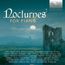 "Nocturnes for Piano" in stilvoller Schrift, darunter Komponistennamen. Landschaft bei Vollmond mit Ruine. Logo oben rechts.