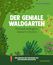 "DER GENIALE WALDGARTEN. Einmal anlegen, immer ernten. Dein einfacher und praxisnaher Weg zum resilienten Waldgarten." Illustration.