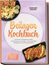 Texte: "Beilagen Kochbuch", "Marleen Dreyer", "Die besten Rezepte... Genuss". Abbildung: Nudeln, Lachs, Tacos auf lila Hintergrund.
