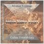 Morton Feldman: Palais de Mari für Klavier (1986), CD