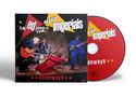 „Lil’ Ed and the Blues Imperials, Slideways“. Vier Musiker mit Instrumenten, lebhafte Pose, buntes Design., CD