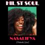 HIL ST SOUL, NASALIFYA (Thank You). Frau mit großem, lockigem Haar lächelt vor grünem Hintergrund., CD