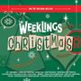 "The Weeklings Christmas" in verspielter Schrift, umgeben von Schneeflocken, einem Weihnachtsornament und Tannenbaum., CD