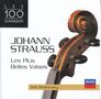 „LES 100 CLASSIQUES, JOHANN STRAUSS, Les Plus Belles Valses, Willi Boskovsky.“ Geigenkopf und DECCA Logo unten rechts., CD