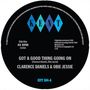 Texte: "KENT", "Side One 45 RPM STEREO", "GOT A GOOD THING GOING ON", "CLARENCE DANIELS & OBIE JESSIE". Logo mit blauen Rauten.