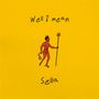 „Well I mean“ und „Sella“. Illustration eines Teufels mit Dreizack auf gelbem Hintergrund., LP