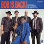 "BOB IS BACK! BOB STROGER & THE HEADCUTTERS" in orange und weiß oben. Fünf Männer in Anzügen, einer hält einen Bass., CD