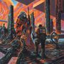 Illustration: Fantastische Szene mit einem Astronauten und einer mystischen Kreatur in leuchtender, fremdartiger Umgebung., CD