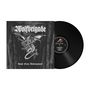 Text: "Wolfbrigade", "Howl from Underground". Darstellung eines Drachens mit Flügeln und Reiter. Schallplatte daneben., LP